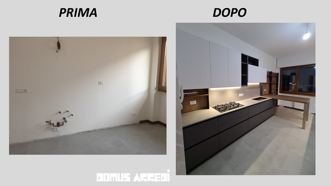 VENETA CUCINE MODELLO  START SOFT CON   GOLA BRUNITO
