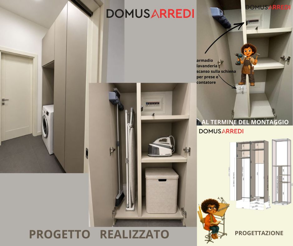 ARMADIO LAVANDERIA SU MISURA 