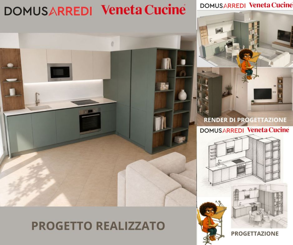 CUCINA E LIVING COORDINATI 