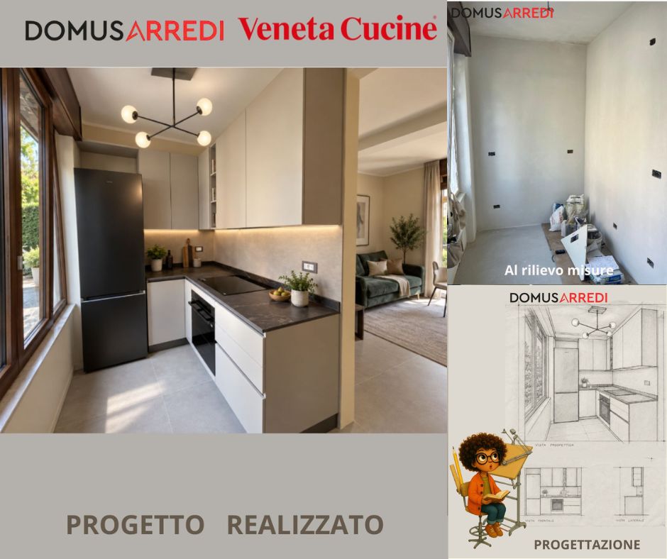 PROGETTO CUCINA LUNGA E STRETTA 