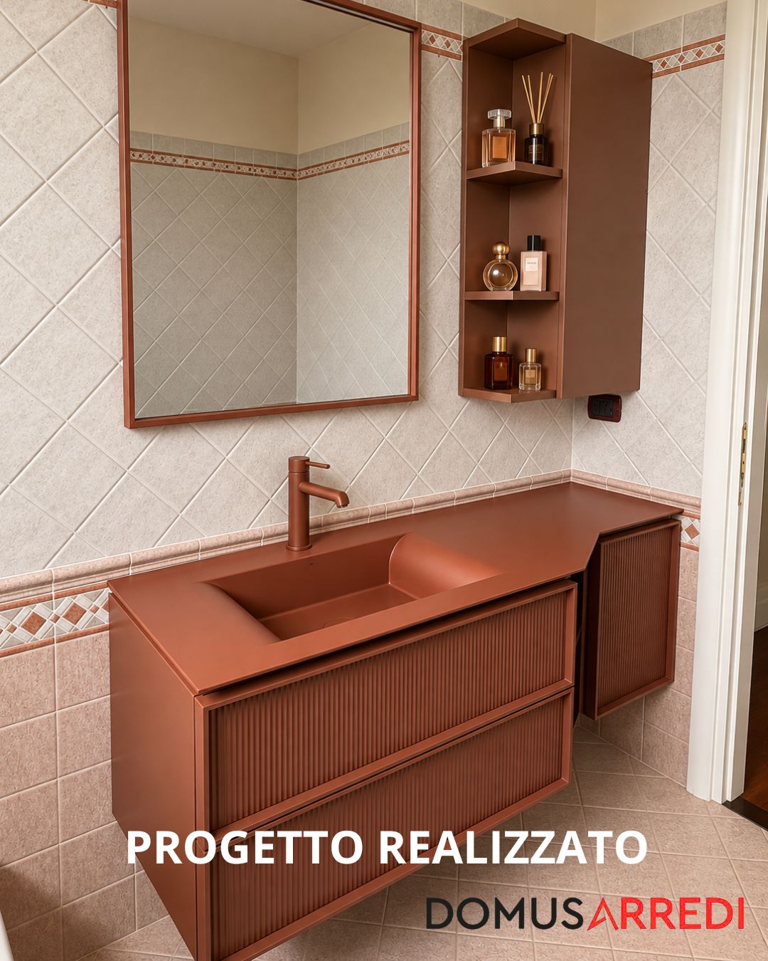bagno con lavabo in marmo di carrara