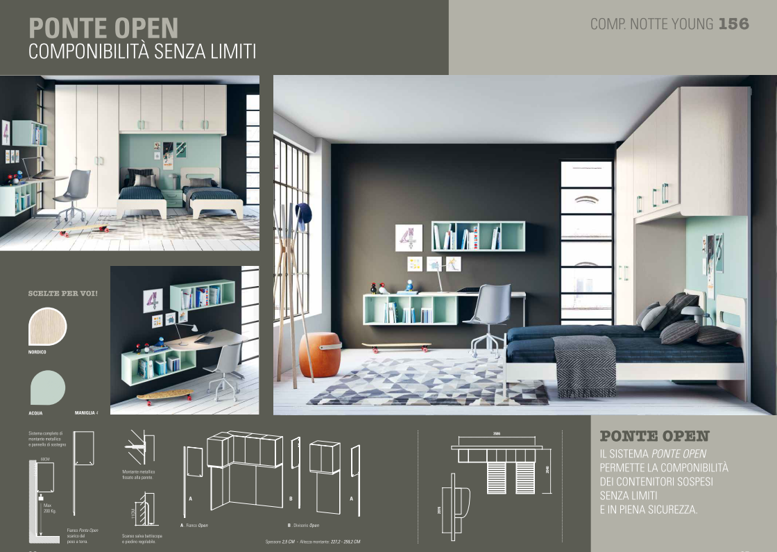cameretta con ponte open