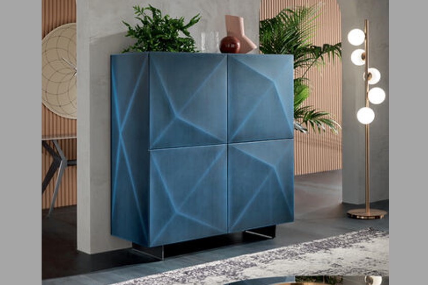 madia Cubric Riflessi Blu cobalto