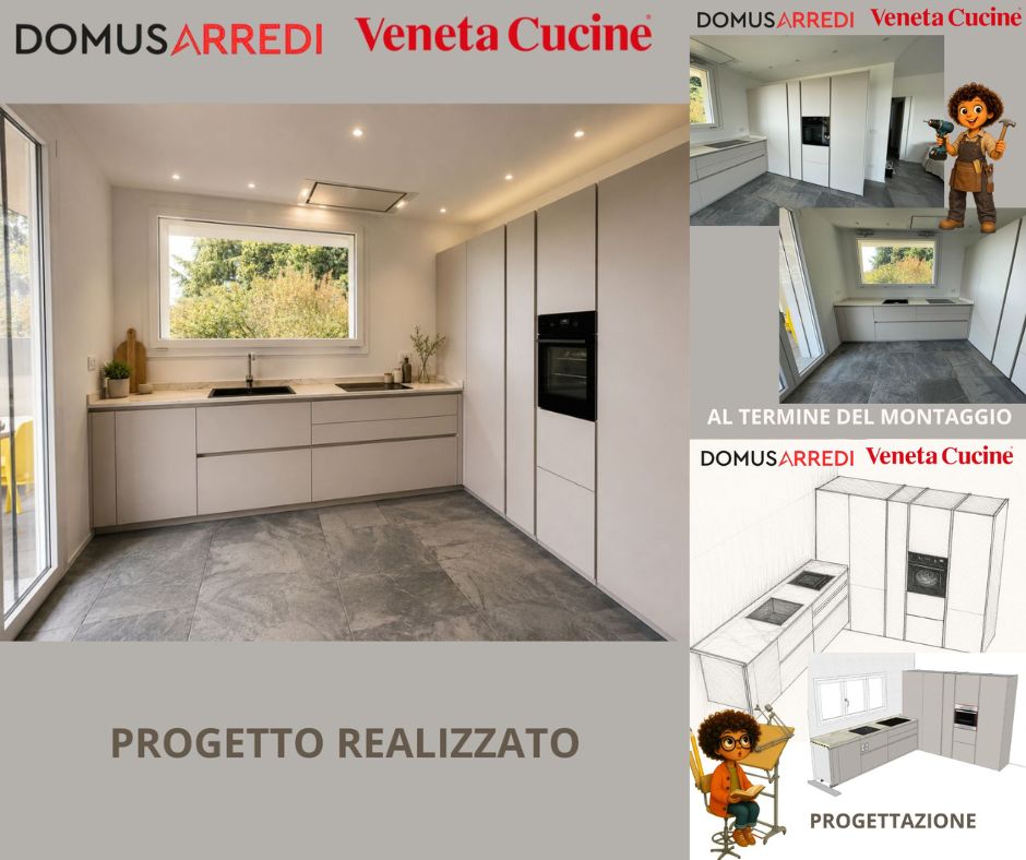LOUNGE AREA TECNICA SOTTOFINESTRA VENETA CUCINE 
