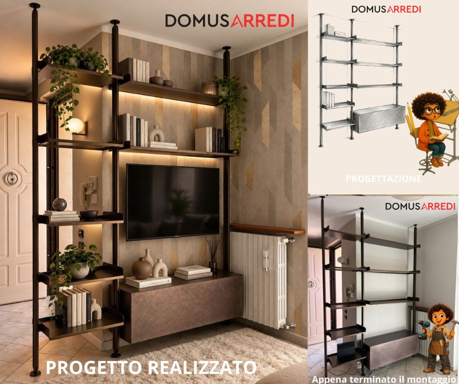 LIBRERIA PER UN ANGOLO DI PICCOLE DIMENSIONI 
