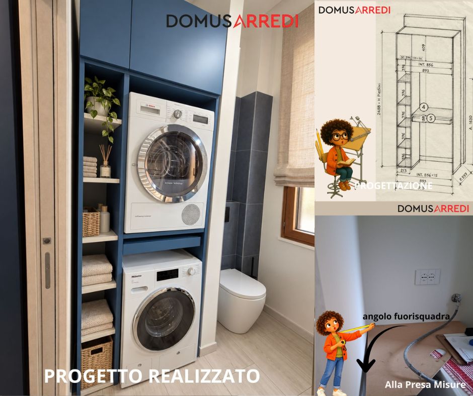 Scopri come sfruttare corridoi, nicchie e angoli inutilizzati con armadi, portascope e lavanderie